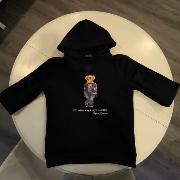 Polo Bear Ralph Lauren Hoodie Sweater size M darkblue - Picture 2 of 4